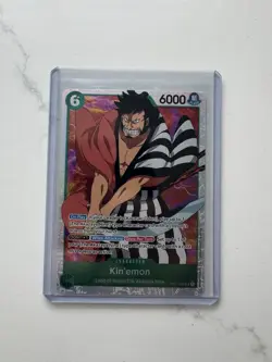 One Piece Kin'emon OP01-040 Romance Dawn Foil Super Rare NM English - Image 1
