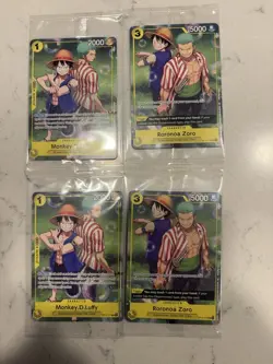 2025 ONE PIECE TCG SET LEARN TOGETHER SAIL EVENT PROMO DUO SET - Image 1