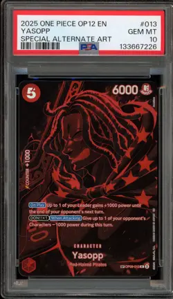 One Piece CCG Yasopp Special Alternate Art OP09-013 PSA 10 Gem Mint - Image 1