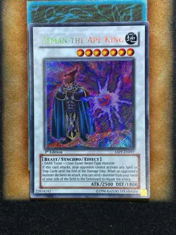Yugioh Zeman The Ape King ABPF-EN097 Secret Rare 1st Ed MP - Image 1