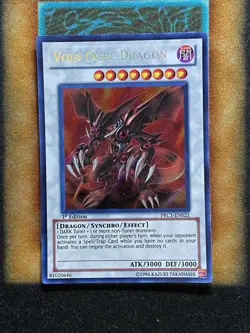Yugioh Void Ogre Dragon PRC1-EN021 Secret Rare 1st Ed LP - Image 1