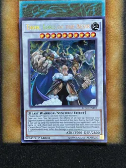 Yugioh Thor, Lord Of The Aesir LC5D-EN189 Secret Rare 1st Ed NM - Image 1