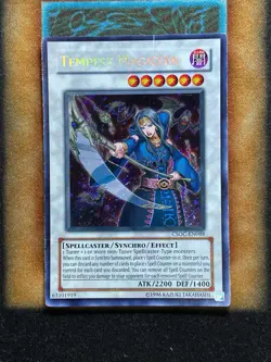 Yugioh Tempest Magician CSOC-EN088 Secret Rare MP - Image 1