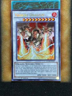 Yugioh Trident Dragion LC5D-EN237 Secret Rare 1st Ed LP - Image 1