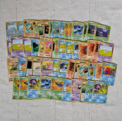 54 Pokemon Card Lot Fossil Japanese LP Common Uncommon TCG Vintage - Image 1