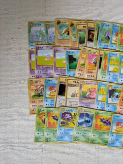 54 Pokemon Card Lot Fossil Japanese LP Common Uncommon TCG Vintage - Image 2