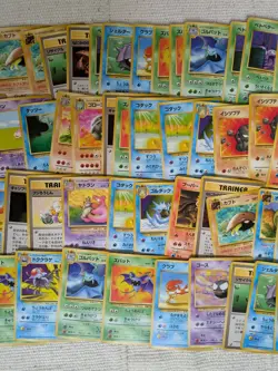 54 Pokemon Card Lot Fossil Japanese LP Common Uncommon TCG Vintage - Image 3