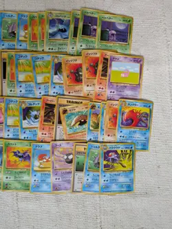 54 Pokemon Card Lot Fossil Japanese LP Common Uncommon TCG Vintage - Image 4