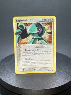 Pokemon Gold Star Registeel Holo Card 2006 EX Legend Maker Pokemon Card - Image 2