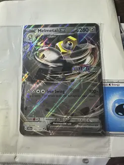 Jumbo Melmetal ex 105/145 Stamped Promo Card, Stellar Crown, Pokemon TCG, NM - Image 2