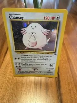 Pokemon Base Set 2 Chansey Holo Rare Card - Image 1