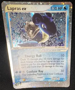 Lapras ex 99/109 Ruby and Sapphire Holo Pokemon Card - LP - Image 3