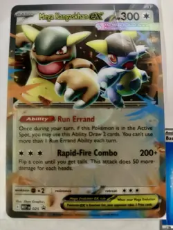 Jumbo Mega Kangaskhan ex 025 Black Star Promo 3D Card, MEP, Pokemon TCG, NM - Image 1