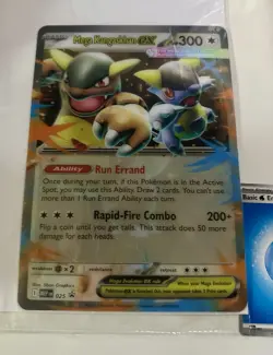 Jumbo Mega Kangaskhan ex 025 Black Star Promo 3D Card, MEP, Pokemon TCG, NM - Image 2