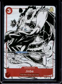 2022 One Piece Premium Card 25th Anniversary Jinbe Promos #ST01-005 - Image 1