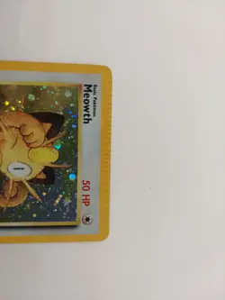 Meowth 10/53 Wotc Promo Holo Error Crimped Top Clean Card Pokemon Tcg - Image 4