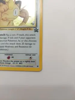 Meowth 10/53 Wotc Promo Holo Error Crimped Top Clean Card Pokemon Tcg - Image 5