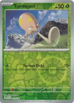 Toedscool 24/198 Reverse Holo | Scarlet & Violet | Pokemon Card - Image 1