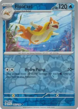 Floatzel 47/198 Reverse Holo | Scarlet & Violet | Pokemon Card - Image 1