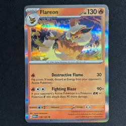 Pokemon 151 Flareon, Vaporeon, Jolteon - Eeveelutions 3 Card Holo Lot NM - Image 2