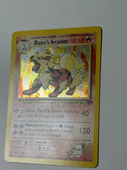 Pokemon TCG Blaine's Arcanine Gym Challenge Holo Card Unlimited Rare LP(+) - Image 3