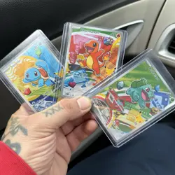 First Partner Kanto Starters Bulbasaur, Charmander, Squirtle Pokemon 3 Card Set - Image 1