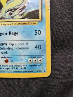 2 X Gyarados 1999 Original Rare Holographic Pokemon Card #6/102 vintage - Image 5