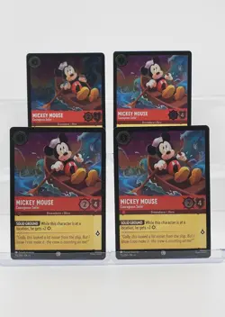 Disney Lorcana Mickey Mouse - Courageous Sailor 115/204 Cold Foil Azurite 4 Card - Image 1