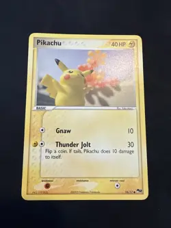 Pikachu 16/17 POP Series 2 NM Mint Pokemon TCG Card Vintage - Image 1