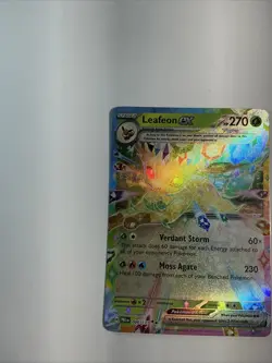 Leafeon ex 006/131 Prismatic Evolutions Holo TCG Pokemon Card English - Image 2