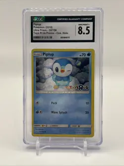 Pokemon Piplup Holo Foil Exclusive Toys R Us Promo Card 32/156 NM/MINT+ CGC 8.5 - Image 1