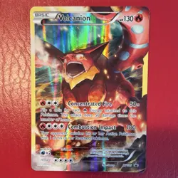 Pokemon Volcanion XY185 Black Star Promo Holo Basic Card XY Set HP 130 - Image 1