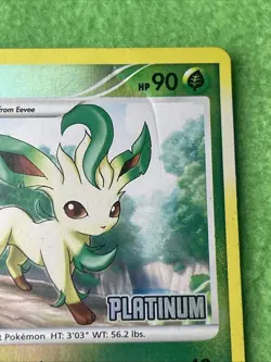 Pokemon TCG Card Game Leafeon 24/100 Majestic Dawn Reverse Holo Burger King - Image 4