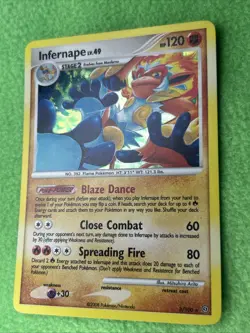 Pokemon TCG Card Game Infernape Lv. 49 3/100 Storm front Holo Rare - Image 1