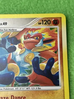 Pokemon TCG Card Game Infernape Lv. 49 3/100 Storm front Holo Rare - Image 4