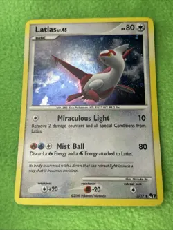 Pokemon TCG Card Game Latias Lv. 45 3/17 Pop Series 7 Holo Rare - Image 1