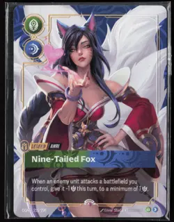 Riftbound METAL Card Ahri Nine-Tailed Fox Prize Wall Exclusive English SEALED - Image 1