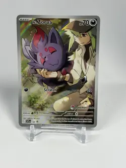 N's Zorua # 189 Journey Together Pokemon Center Exclusive Promo Pokemon Card NM - Image 1