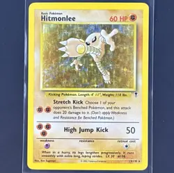 Hitmonlee 13/110 Legendary Collection Holo Rare Pokemon Card Vintage WOTC Kanto - Image 1