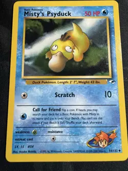 Misty's Psyduck 54/132 - Gym Heroes - Pokemon Card - Image 1