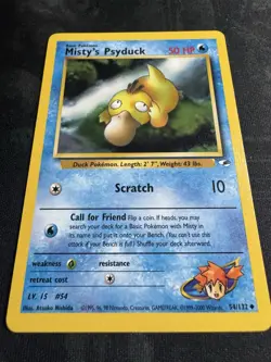 Misty's Psyduck 54/132 - Gym Heroes - Pokemon Card - Image 2
