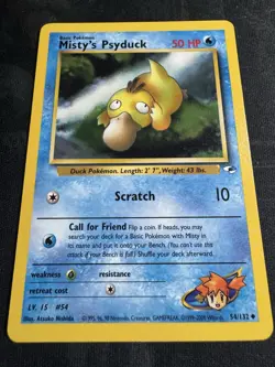 Misty's Psyduck 54/132 - Gym Heroes - Pokemon Card - Image 5