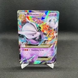 Pokemon TCG XY: Breakthrough M Mewtwo EX Ultra Rare Holo Card 63/162 - Image 1