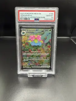 Pokemon TCG Venusaur EX Scarlet & Violet 151 Card 198/165 PSA 10 - Image 1