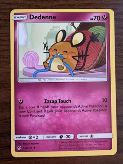 Dedenne 142/214 Lost Thunder Pokemon Card TCG MP - Image 1