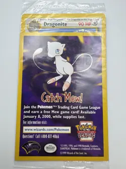 Pokemon League Promo Mew & Dragonite 1999 Cards Lot Wizards of the Coast - Image 2