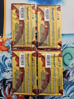 Pokemon Crimson Invasion 3 Card Mini Booster Packs Complete Art Set Lot of 4 - Image 2