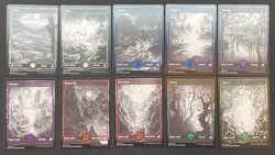 MTG – Innistrad: Midnight Hunt – Full Art Land Set (#268-277) – Regular - NM - Image 1