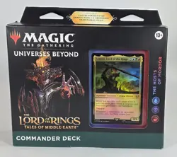 Brand New Sealed MTG Lord of the Rings Commander Deck Hosts Of Mordor Magic LOTR 195166205052 - Image 1