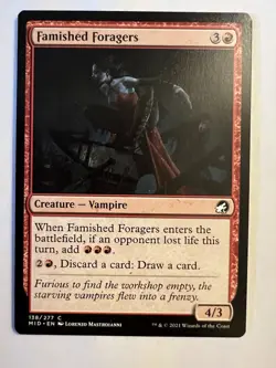 MTG Innistrad Midnight Famished Foragers 138/277 Magic the Gathering NM - Image 1